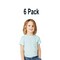 6 Pack: BELLA + CANVAS Toddler Triblend Crewneck Short Sleeve T-Shirt for Play, Casual & Everyday Wear
